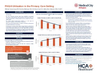 PHQ -9 Utilization in the Primary Care Setting