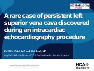 A Rare Case of Persistent Left Superior Vena Cava Discovered During an Intracardiac Echocardiography Procedure