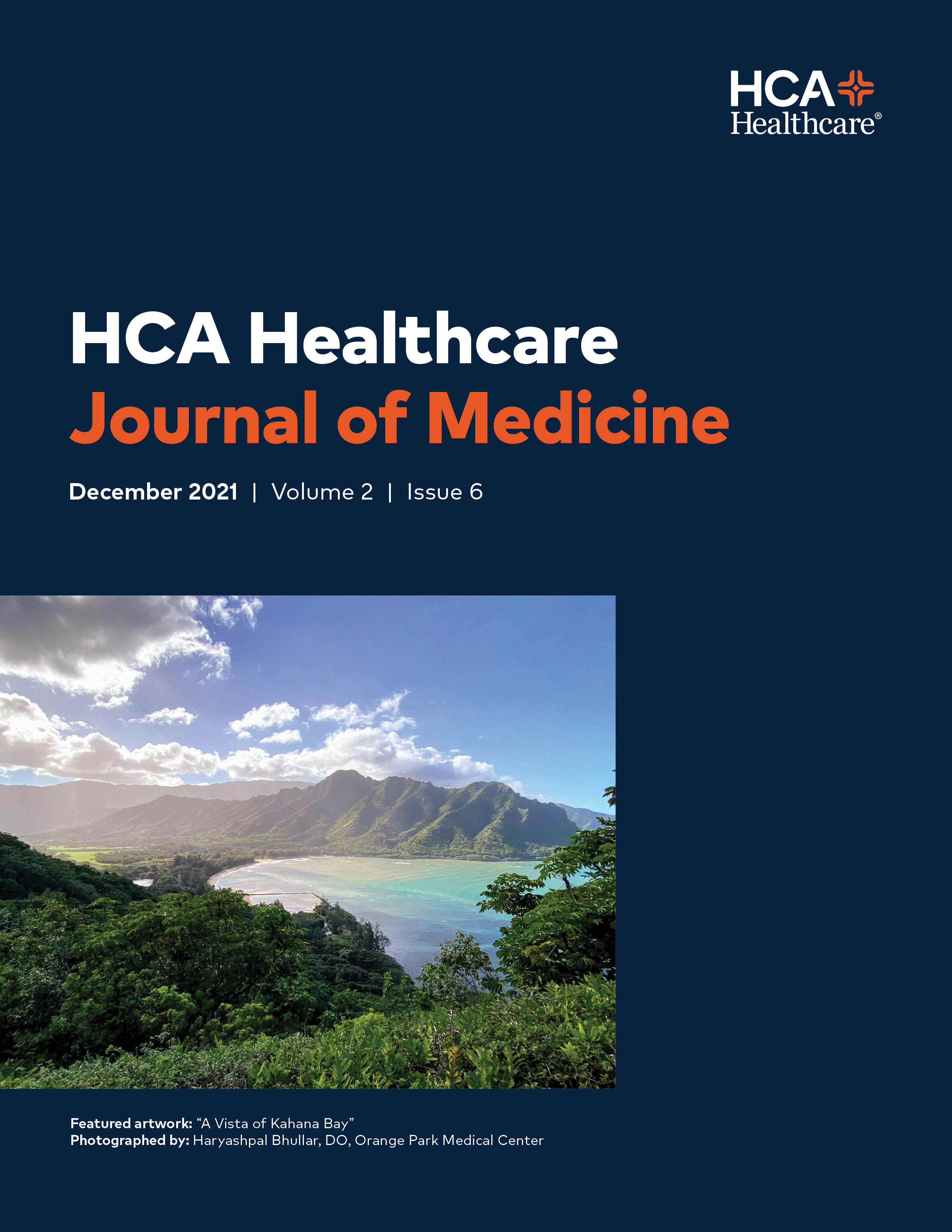 HCA Healthcare Journal of Medicine, Vol 2, Iss 6 Cover