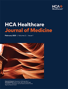 HCA Healthcare Journal of Medicine, Vol 2, Iss 1 Cover