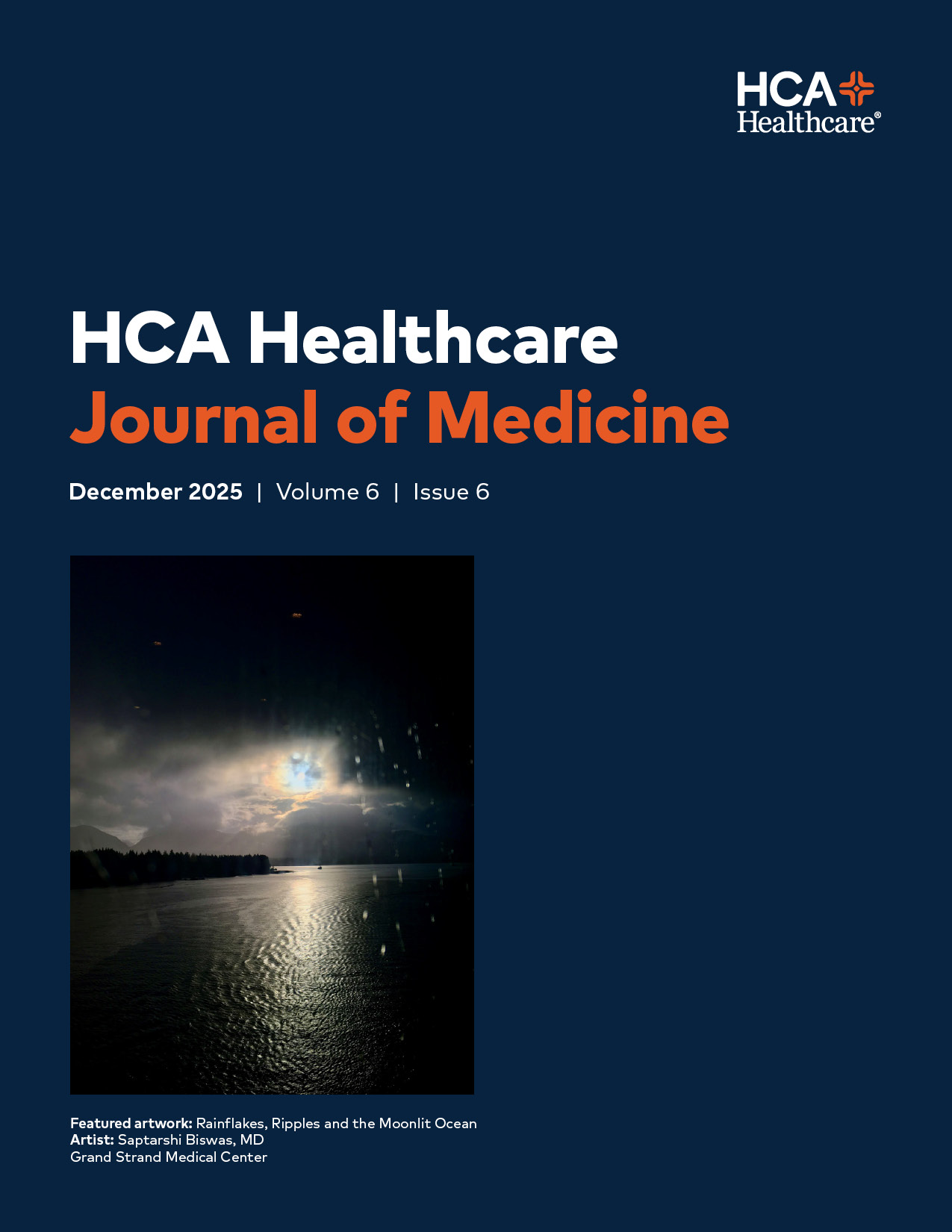 HCA Healthcare Journal of Medicine, Vol 6, Iss 6 Cover