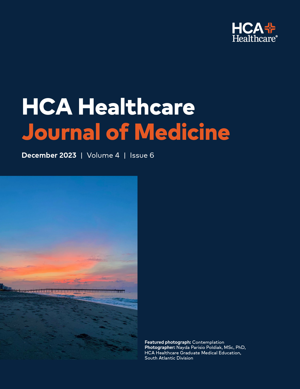 HCA Healthcare Journal of Medicine, Vol 4, Iss 6 Cover