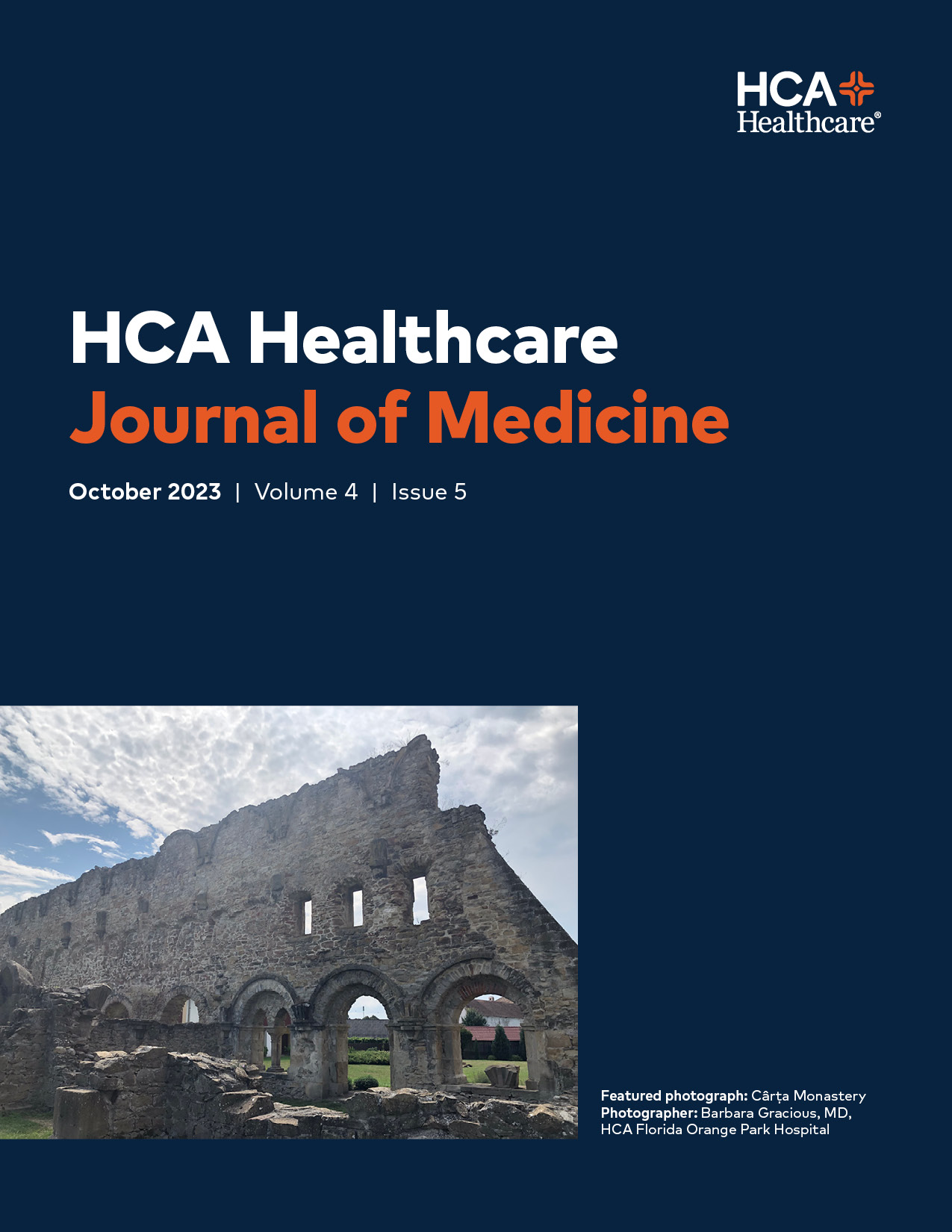 HCA Healthcare Journal of Medicine, Vol 4, Iss 5 Cover