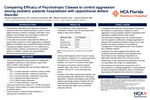 Comparing Efficacy of Psychotropic Classes to Control Aggression Among Pediatric Patients Hospitalized with Oppositional Defiant Disorder by Orestes Hadjistamoulou, Sindhura Kompella, Melissa Ricardo, and Samuel Neuhut