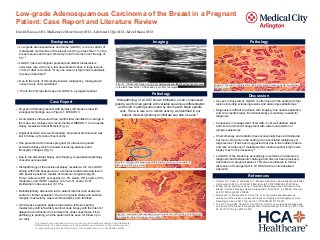 Low-grade Adenosquamous Carcinoma of the Breast in a Pregnant Patient: Case Report and Literature Review