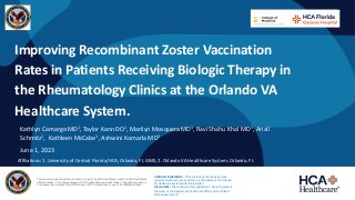 Improving Recombinant Zoster Vaccination Rates in Patients Receiving Biologic Therapy
