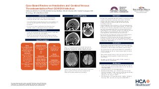 Case Based Review on Headaches and Cerebral Venous Thromboembolism Post COVID-19 Infection
