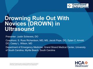 Drowning Rule Out With Novices (DROWN) in Ultrasound