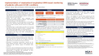 Implementation of Standardized Longitudinal EMR-based Monitoring of Patients with Post-COVID Conditions