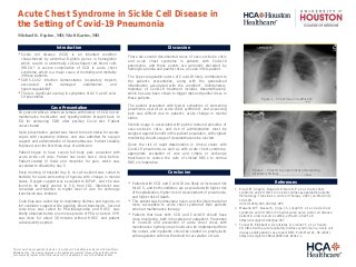 Acute Chest Syndrome in Sickle Cell Disease in the Setting of COVID-19 Pneumonia