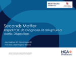 2026 In-Person Presentation: Seconds Matter: Rapid POCUS Diagnosis of Ruptured Type B Aortic Dissection with Left Hemothorax