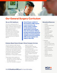 HCA Healthcare GME General Surgery Curriculum by HCA Healthcare