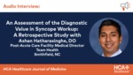 An Assessment of the Diagnostic Value in Syncope Workup: A Retrospective Study by Ashan Hatharasinghe, Carlos Vargas, and HCA Healthcare