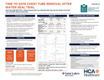 Time to Safe Chest Tube Removal After Water-Seal Trial by Rahul Pawa, Joshua Gazzetta, Leo A. Benedict, Sean Nix, Phillip Jones, Yoon Cho, and Alyssa Fesmire