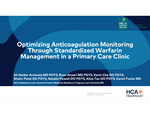 Optimizing Anticoagulation Monitoring Through Standardized Warfarin Management in a Primary Care Clinic
