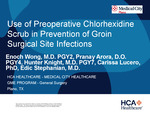Use of Preoperative Chlorhexidine Scrub in Prevention of Groin Surgical Site Infections