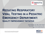 Reducing Respiratory Viral Testing in a Pediatric Emergency Department: A Quality Improvement Initiative