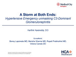 A Storm at Both Ends: Hypertensive Emergency Unmaksing C3-Dominant Glomerulonephritis