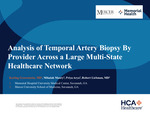 Analysis of Temporal Artery Biopsy By Provider Across a Large Multi-State Healthcare Network