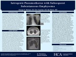 Iatrogenic Pneumothorax with Subsequent Subcutaneous Emphysema by George Michael, Eric Yuschak, and My Myers